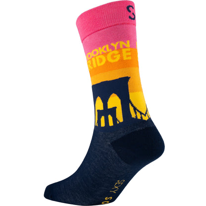Brooklyn Bridge NYC Bamboo Knit Socks