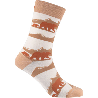 Brown Bear Woodland Bamboo Animal Socks