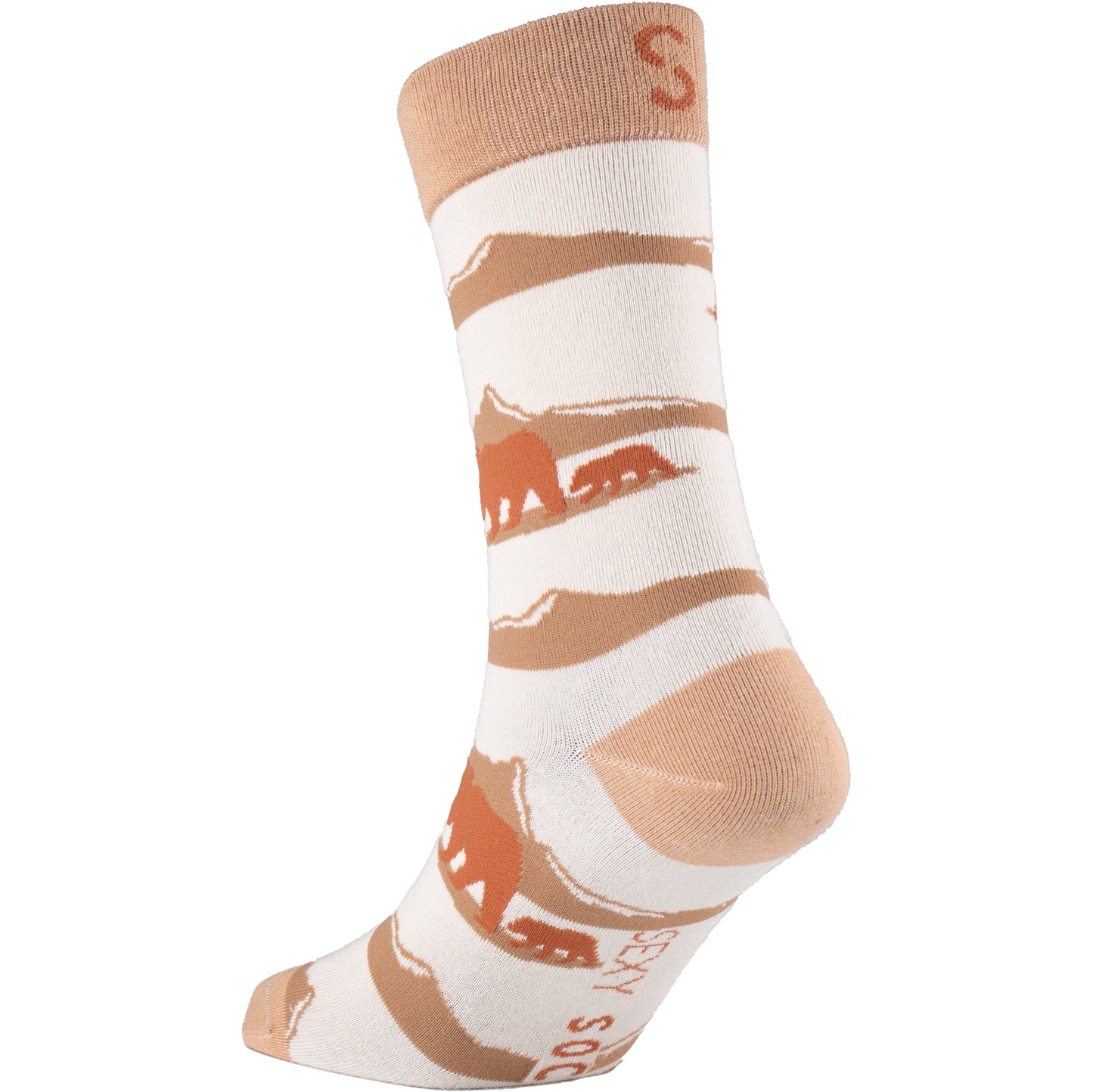 Brown Bear Woodland Bamboo Animal Socks
