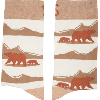 Brown Bear Woodland Bamboo Animal Socks