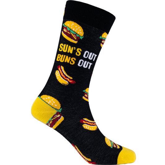 Buns Out Funny Bamboo Knit Socks