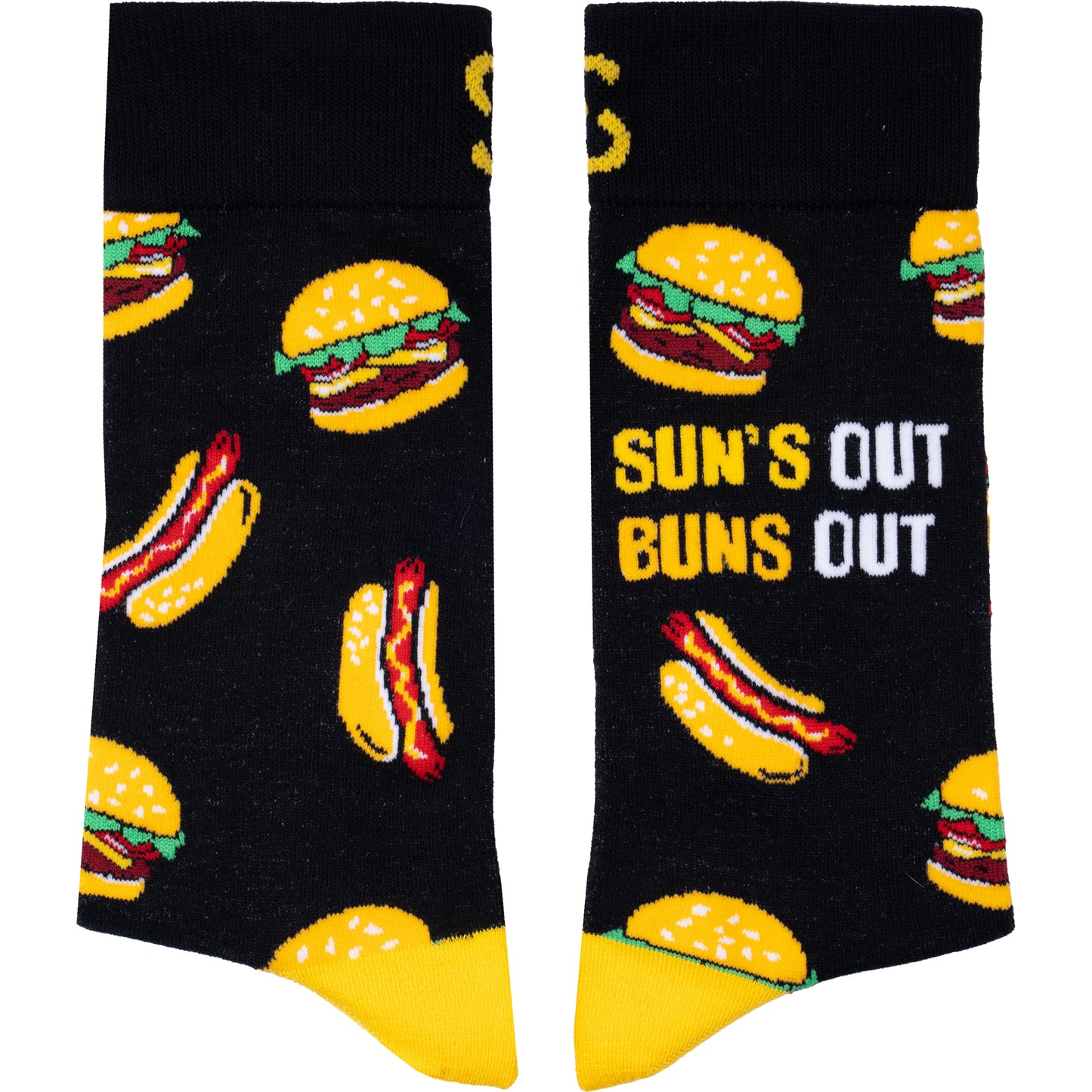 Buns Out Funny Bamboo Knit Socks