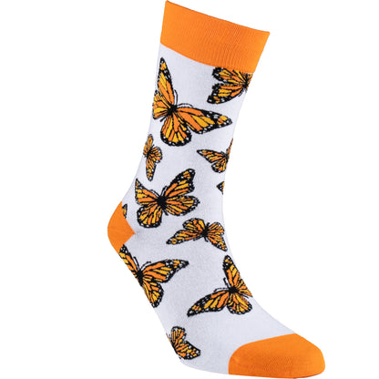 Butterflies Nature Bamboo Knit Socks