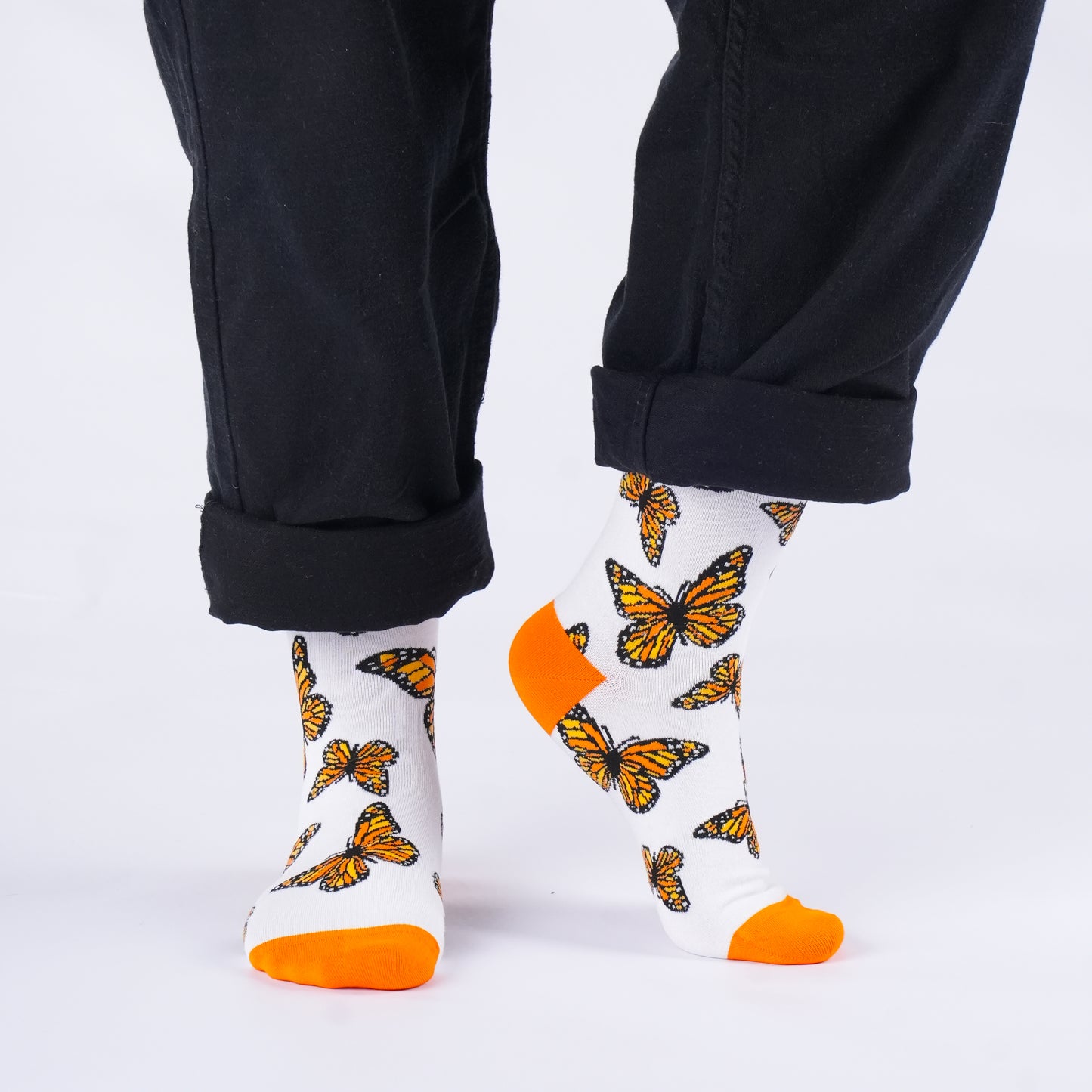 Butterflies Nature Bamboo Knit Socks