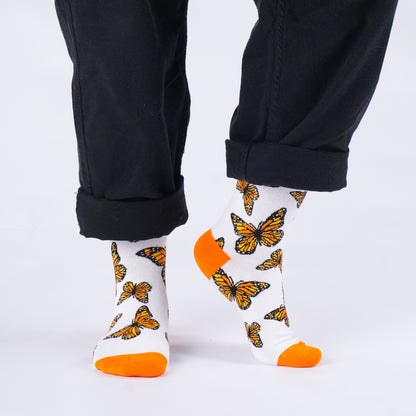 Butterflies Nature Bamboo Knit Socks