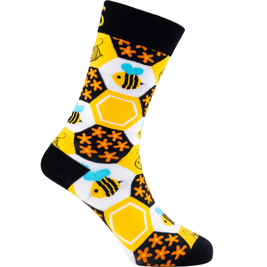 Buzziness Bee Bamboo Knit Socks