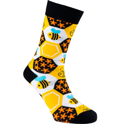 Buzziness Bee Bamboo Knit Socks