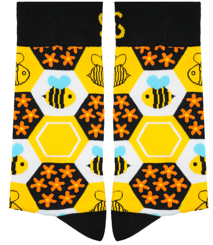 Buzziness Bee Bamboo Knit Socks