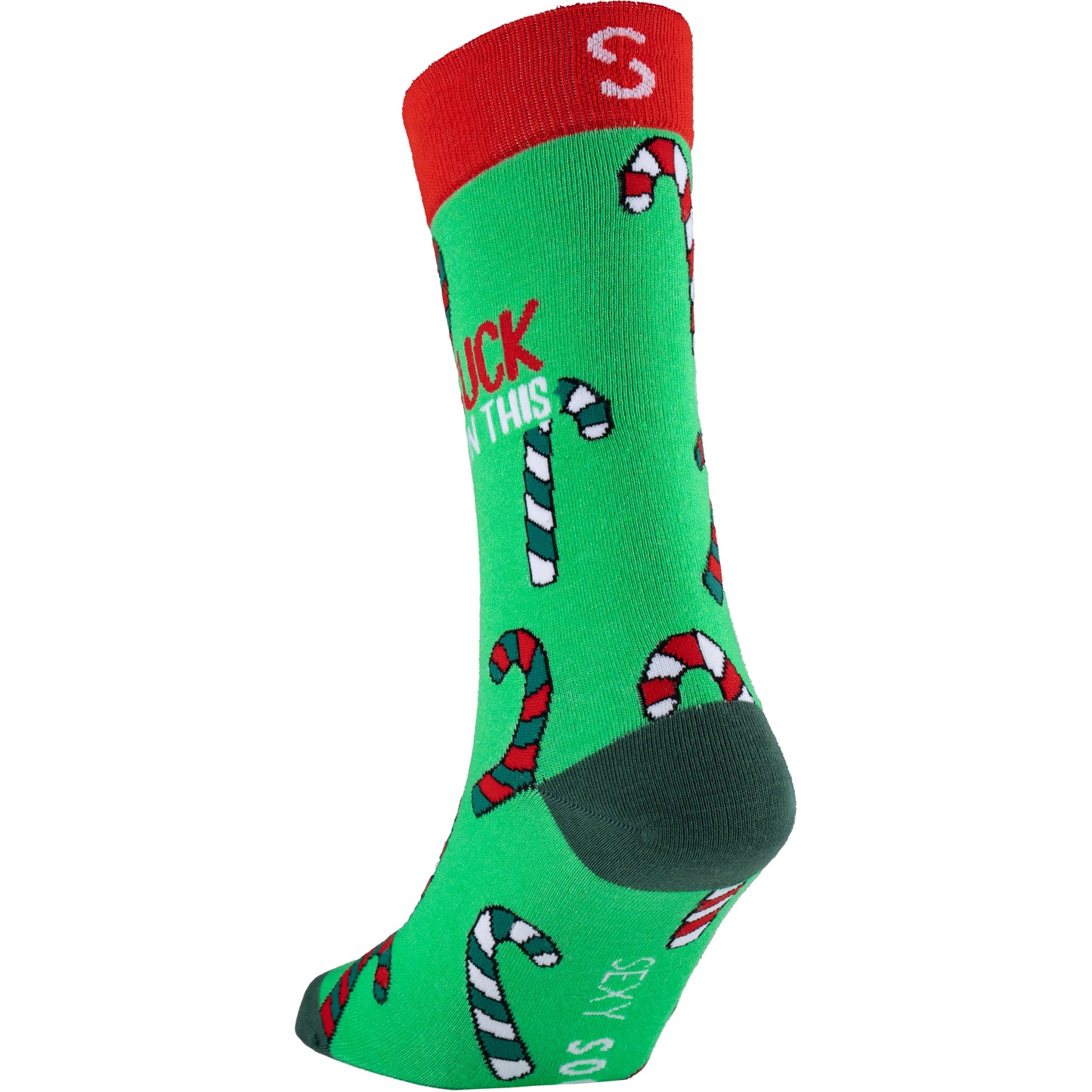 Candy Cane Christmas Bamboo Holiday Socks
