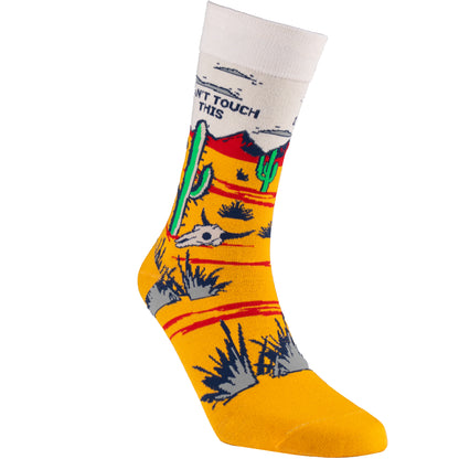 Can't Touch This Funny Bamboo Knit Socks