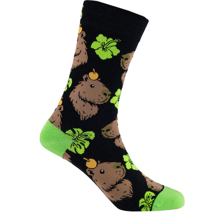 Capybara Bamboo Crew Socks