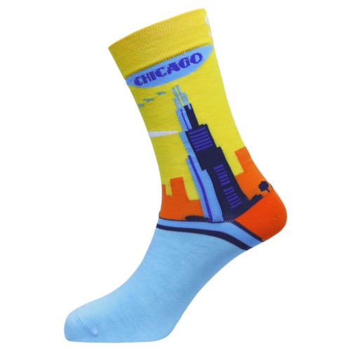 Chicago Natural Bamboo Knit Socks