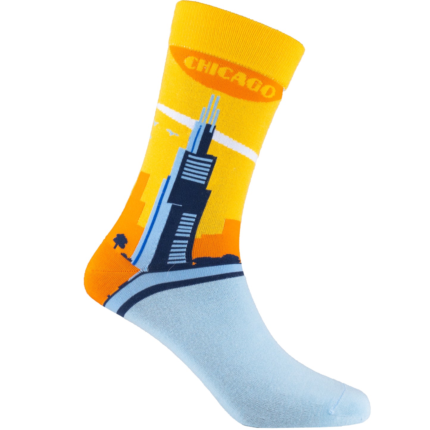 Chicago Skyline Bamboo City Socks