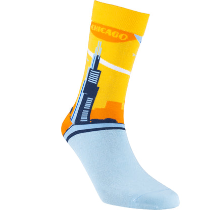 Chicago Skyline Bamboo City Socks