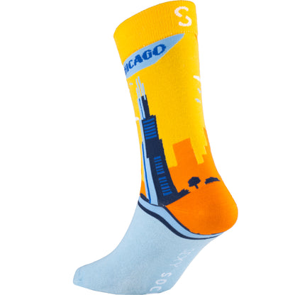 Chicago Skyline Bamboo City Socks