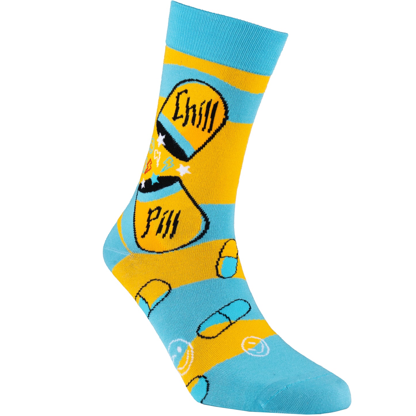 Chill Pill Funny Bamboo Mood Socks