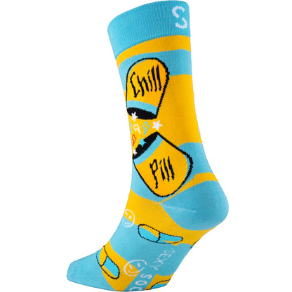 Chill Pill Funny Bamboo Mood Socks