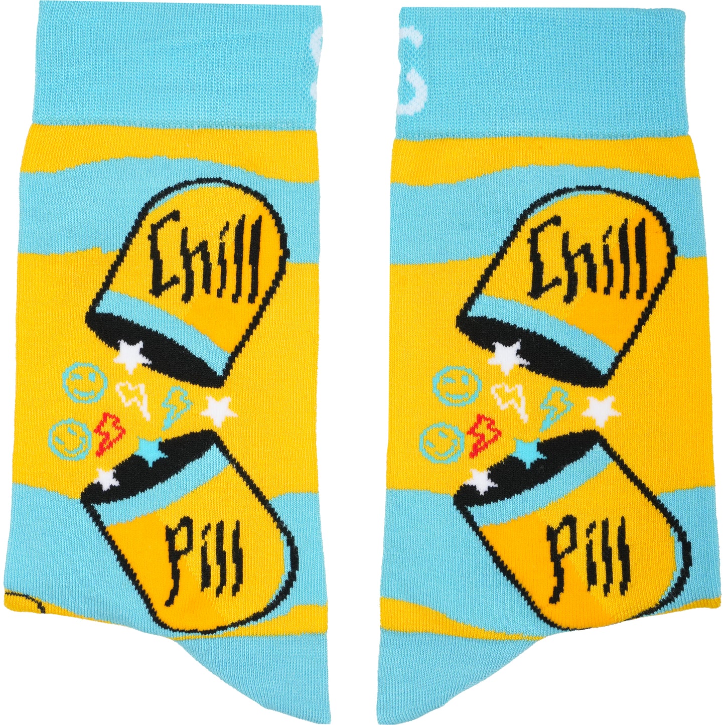 Chill Pill Funny Bamboo Mood Socks