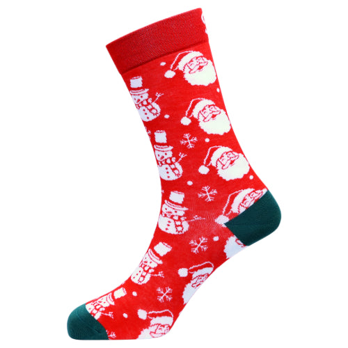 Classic Santa Natural Bamboo Knit Socks