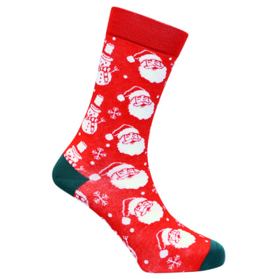 Classic Santa Natural Bamboo Knit Socks