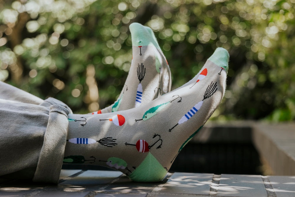 Hooked Natural Bamboo Knit Socks