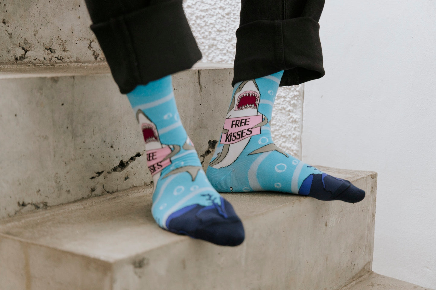 Free Kisses Natural Bamboo Knit Socks