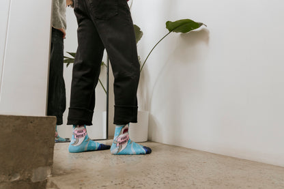 Free Kisses Natural Bamboo Knit Socks