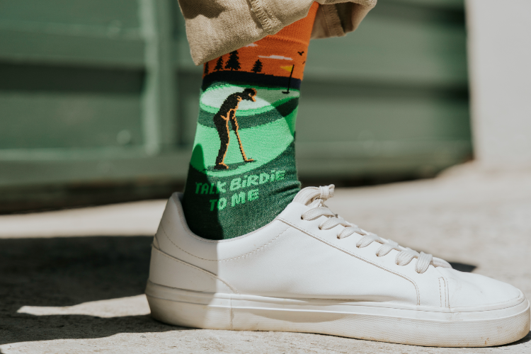 Talk Birdie Natural Bamboo Knit Socks