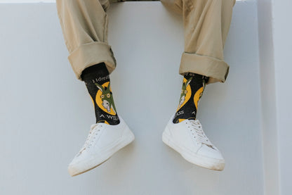 Wise ass Natural Bamboo Knit Socks