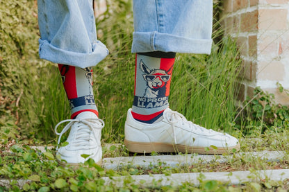 No Prob-Llama Natural Bamboo Knit Socks