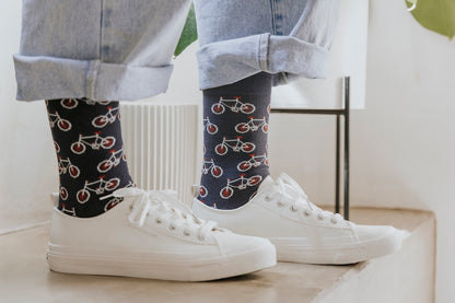 Bicycles Natural Bamboo Knit Socks