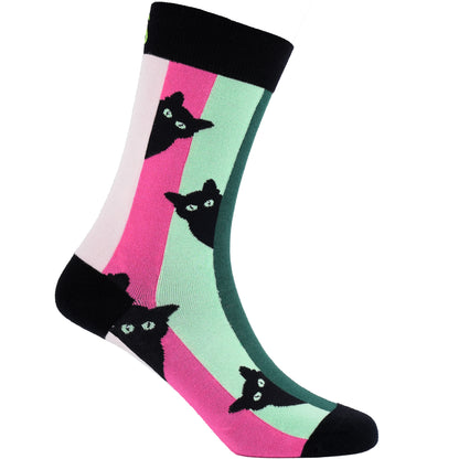Curious Cat Natural Bamboo Knit Socks