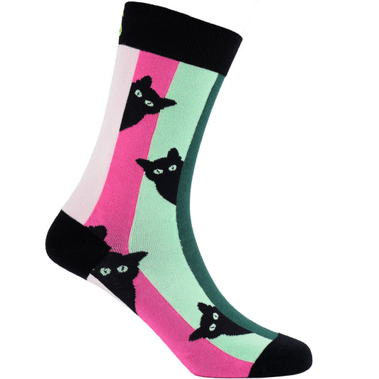 Curious Cat Natural Bamboo Knit Socks