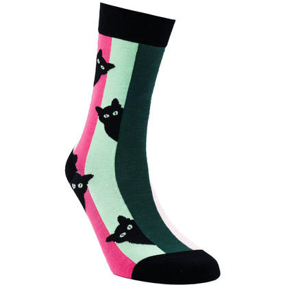 Curious Cat Natural Bamboo Knit Socks