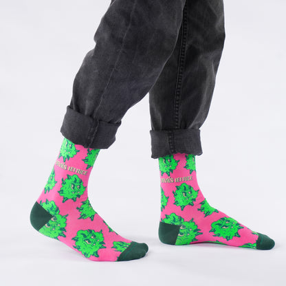 Devil’s Lettuce Weed Bamboo Humor Socks