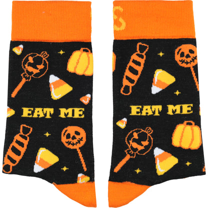 Eat Me Funny Halloween Bamboo Knit Socks