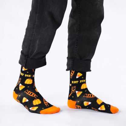 Eat Me Funny Halloween Bamboo Knit Socks