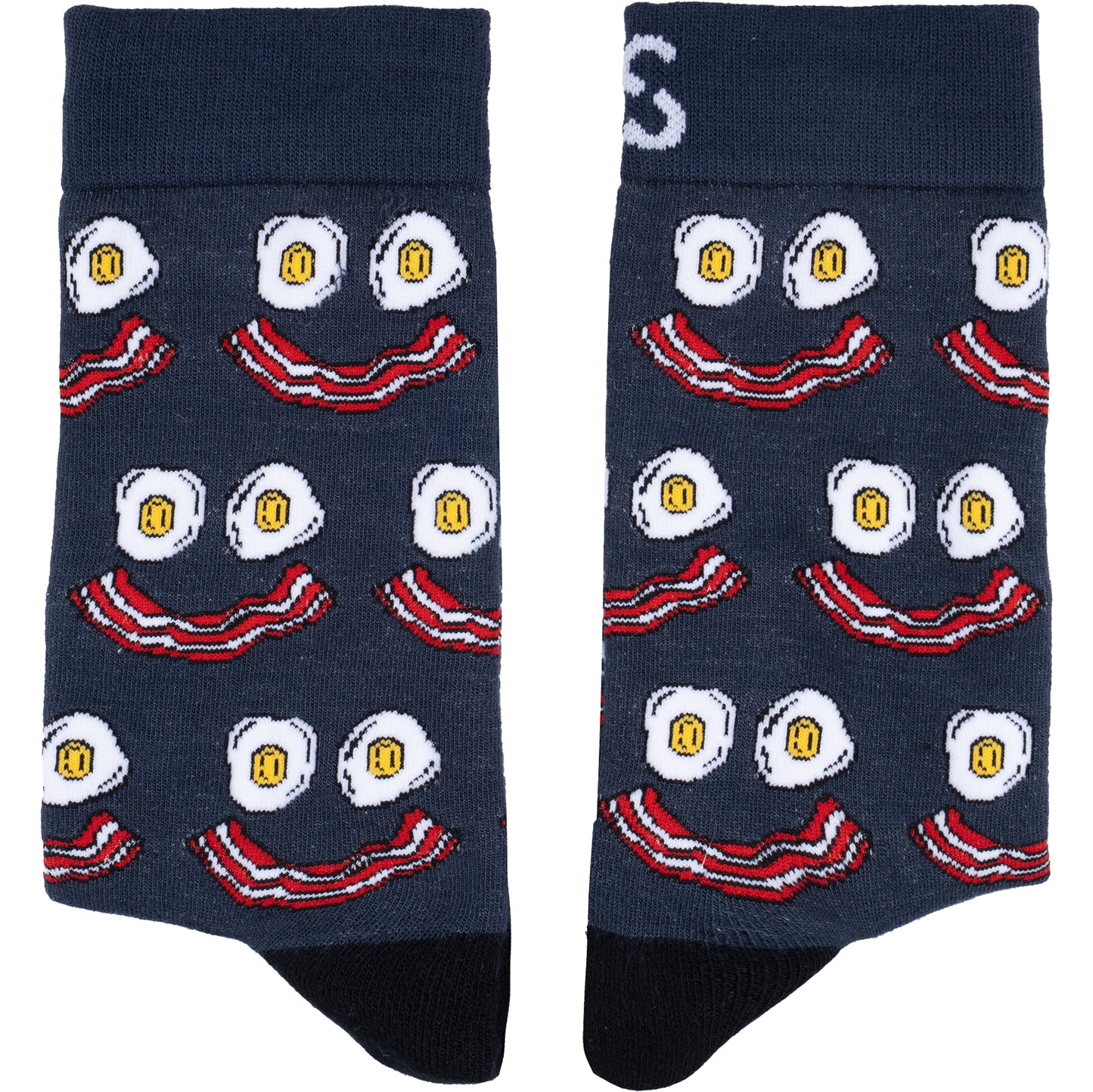 Eggs and Bacon Breakfast Bamboo Knit Socks