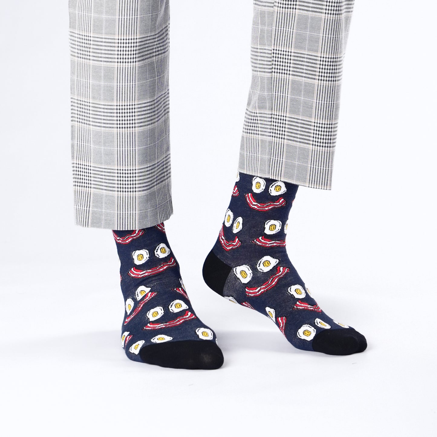 Eggs and Bacon Breakfast Bamboo Knit Socks