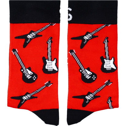Electric Strings Music Guitar Bamboo Knit Socks