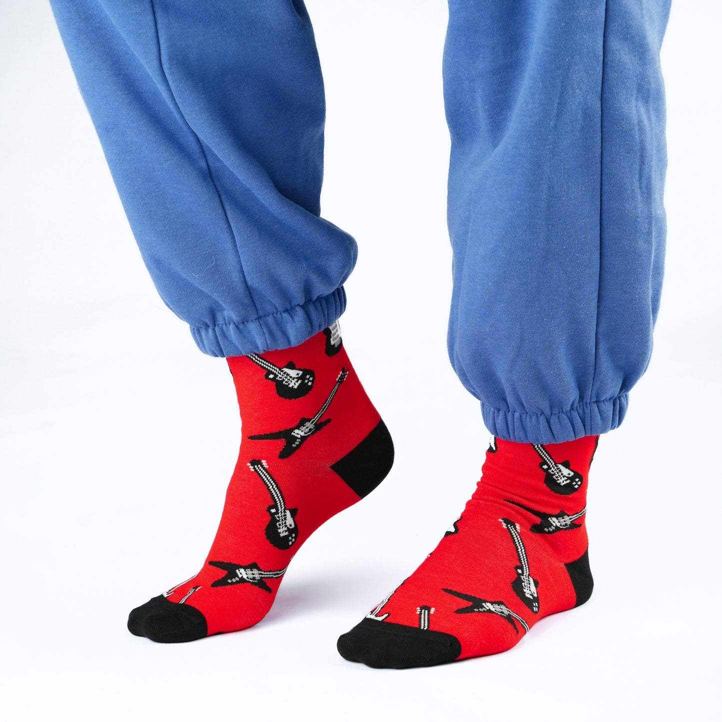 Electric Strings Music Guitar Bamboo Knit Socks