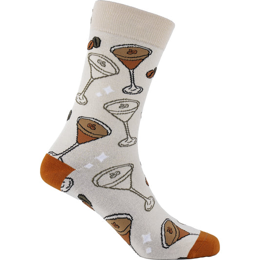 Espresso Martini Cocktail Bamboo Knit Socks