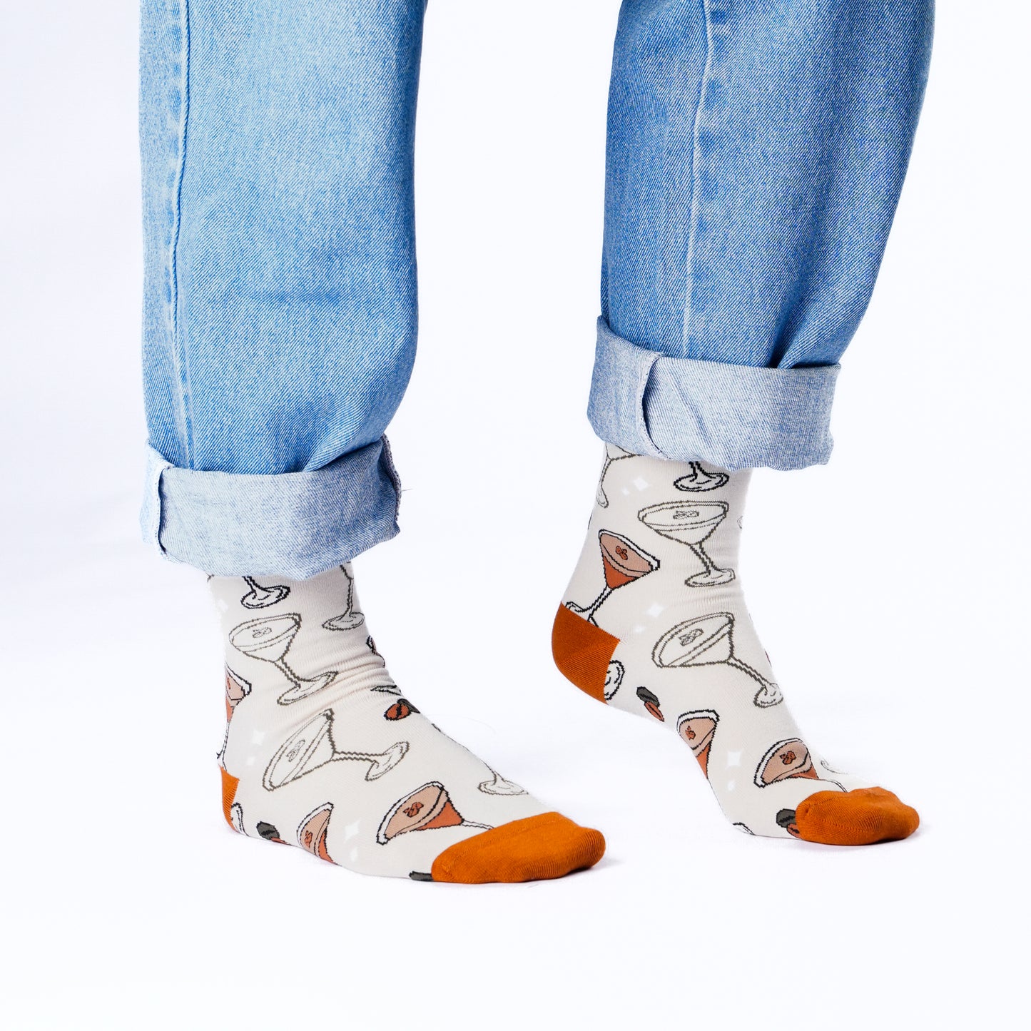 Espresso Martini Cocktail Bamboo Knit Socks