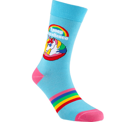 Excellent Poops Funny Bathroom Bamboo Knit Socks