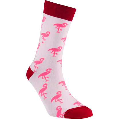 Pink Flamingo Beach Bamboo Socks