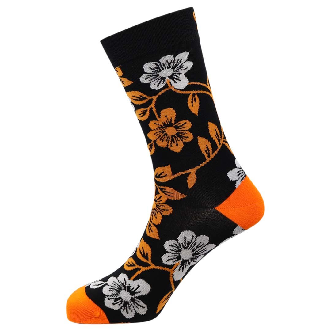 Floral Natural Bamboo Knit Socks