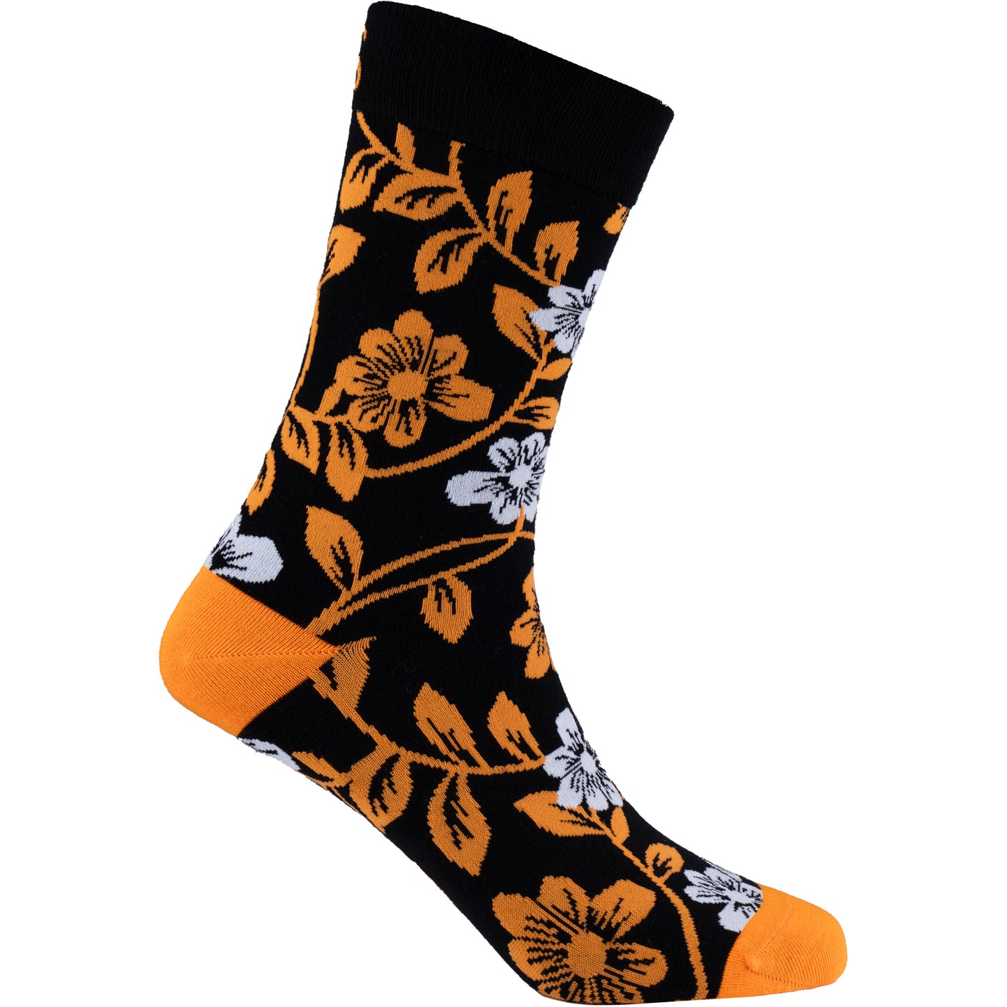Floral Flower Print Bamboo Knit Socks for Women