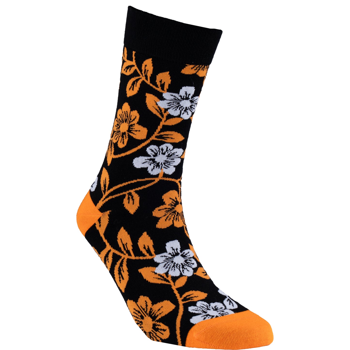 Floral Flower Print Bamboo Knit Socks for Women