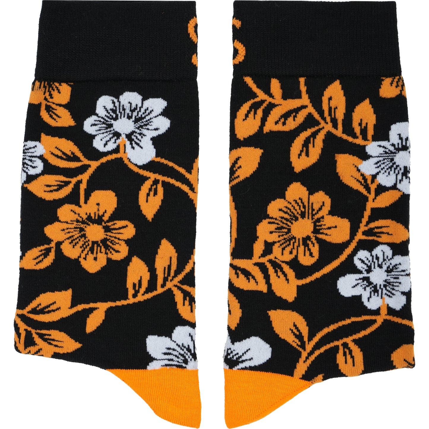 Floral Flower Print Bamboo Knit Socks for Women