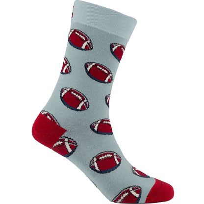 Footballs NFL Fan Bamboo Knit Socks